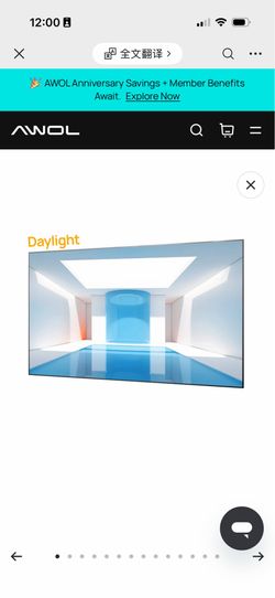 100''-120'' Fresnel Daylight ALR Screen