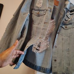 2X WOMAN BLUE JEAN JACKET NEW NEVER WORN