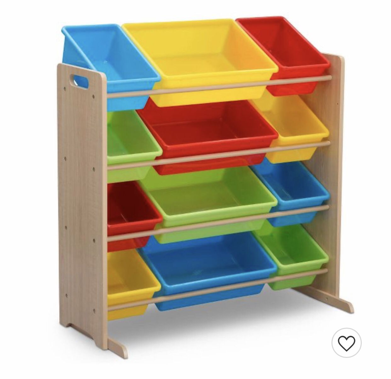 Kids Toy Storage Shelf with Bins