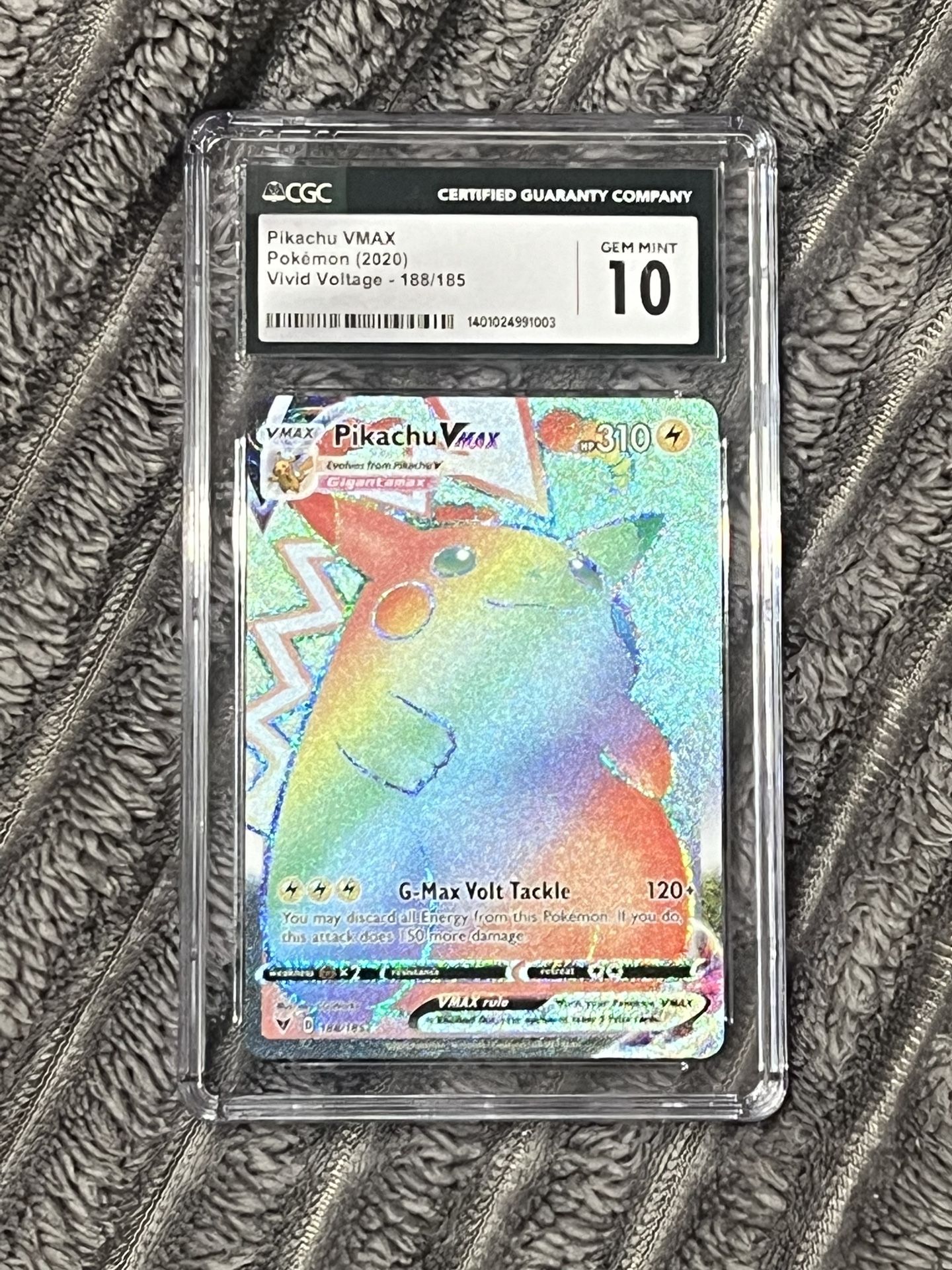 Pikachu VMax Secret CGC 10