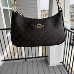 coach Teri shoulder bag Walnut Black