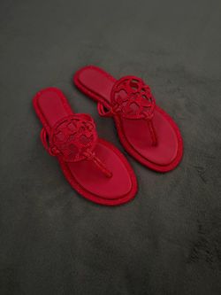 Red Tory Burch sandals