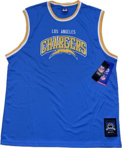 Los Angeles Chargers Blue Basketball Jersey Mens XL New Embroidered Ultra Game
