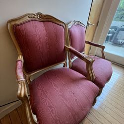 French Frame Armchairs 