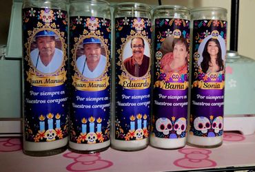Dia de los muertos candle