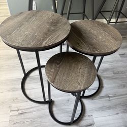 Set of 3 entry tables