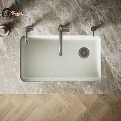 NIB Kohler Riverby® 33" undermount single-bowl workstation kitchen sink