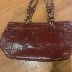 Authentic Red Coach Bag 