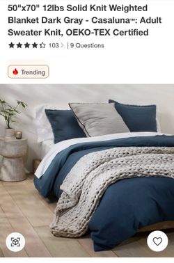 12 LB Knit weighted blanket - Casaluna