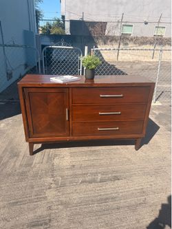 Brown wooden dresser