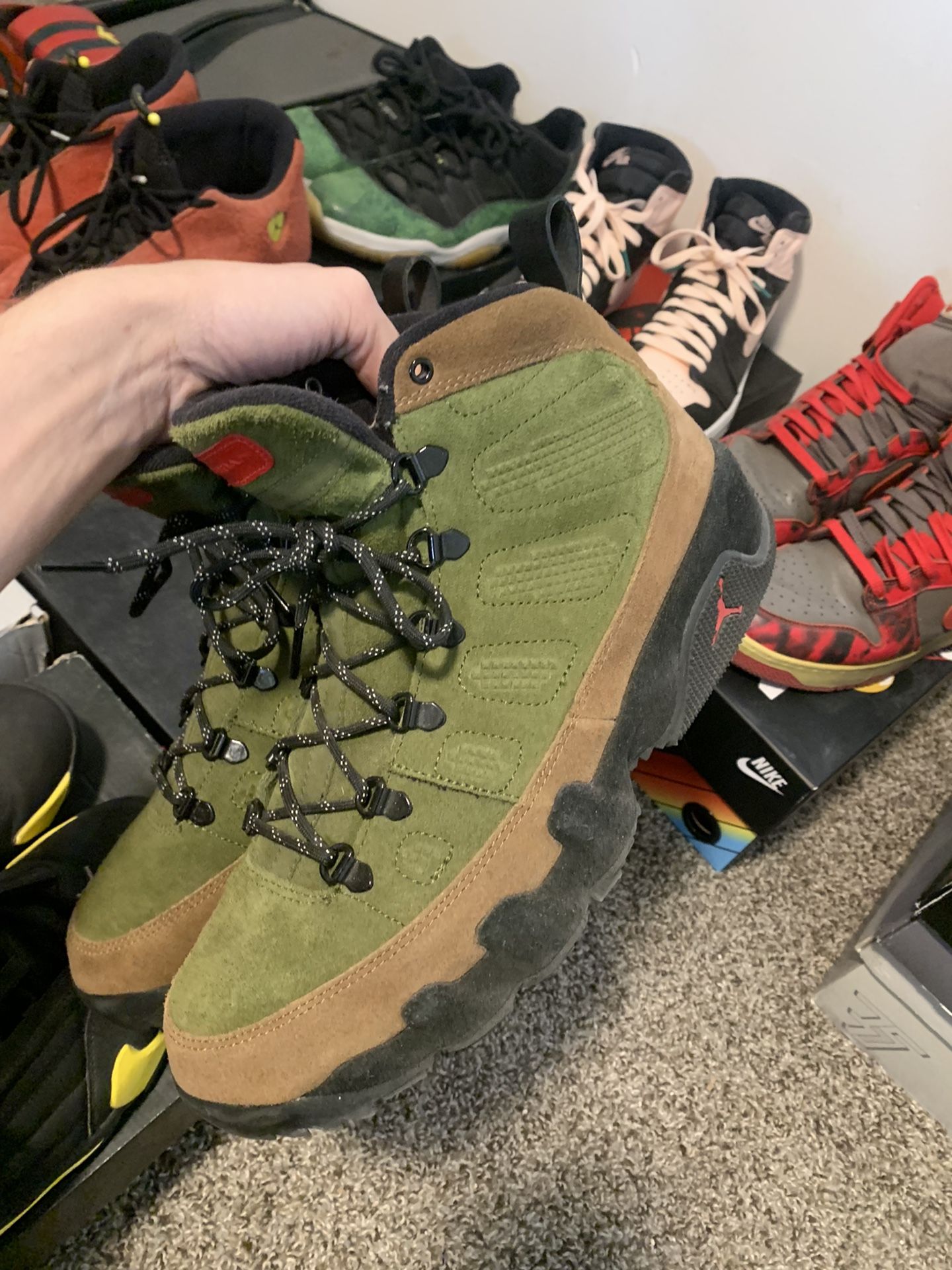 Jordan 9 Beef And Broccoli Boot Size 11