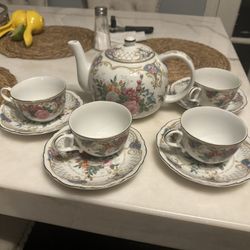 Andrea by Sadek Floral Tea Set – Made in Japan (Vintage) 🌸☕️