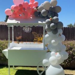 Candy Cart, Back Drop And Balloons 