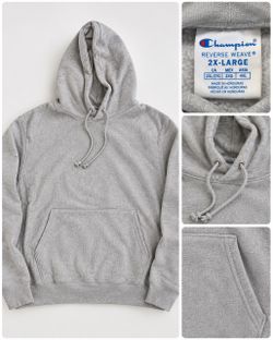 Champion Reverse Weave Hoodie – Gray – 2XL