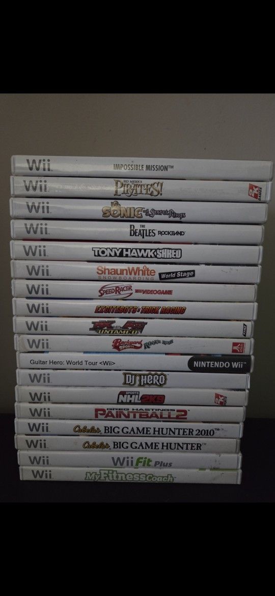 Wii Games- Bundle/lot of 20 Wii Games for $70