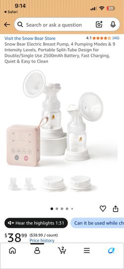 Snow Bear Electric Breast Pump
