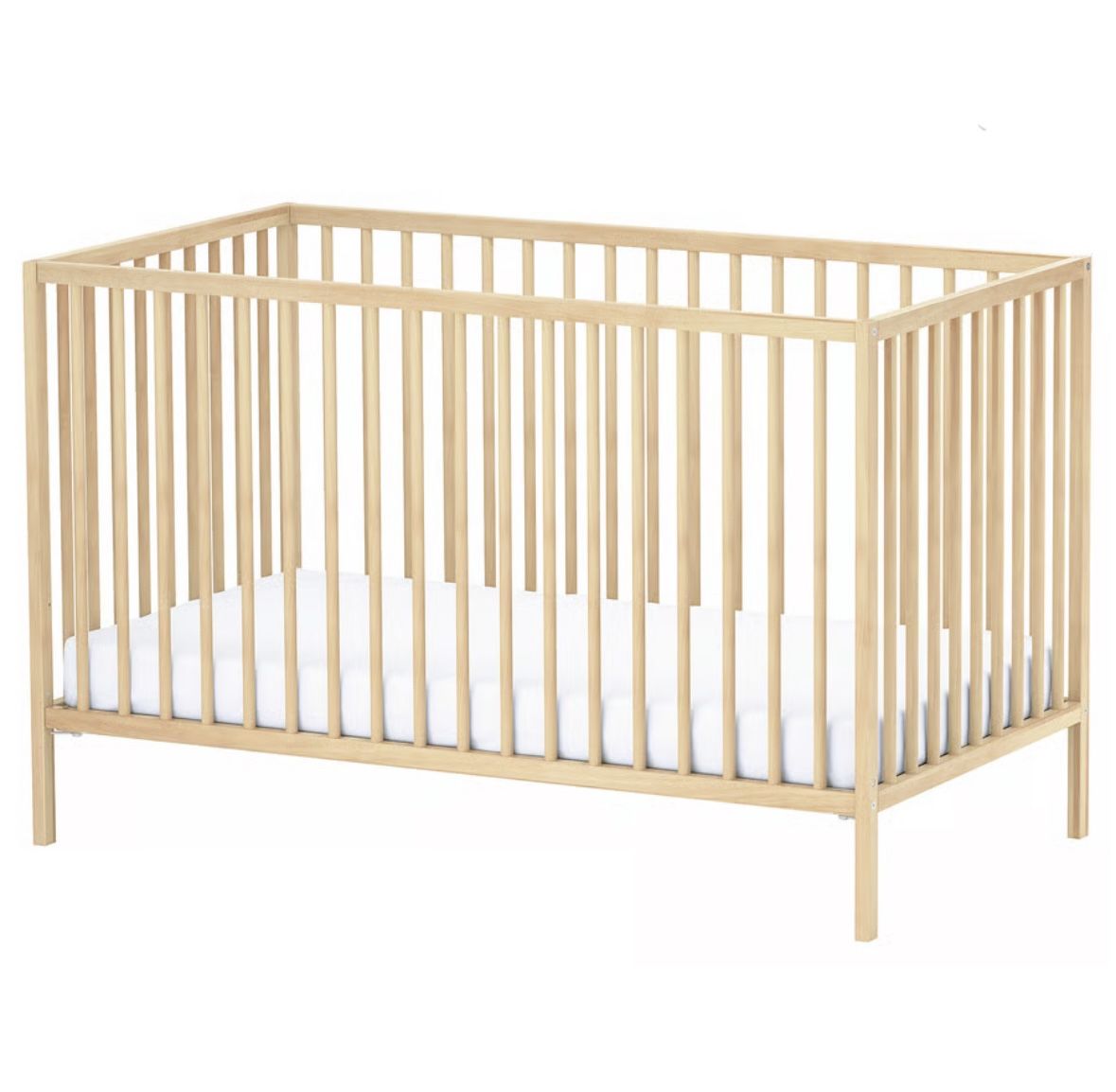 IKEA SNIGLAR Crib with Organic Mattress $60