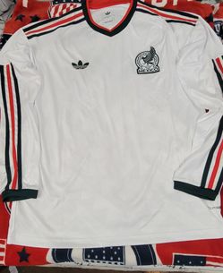 New mexico longsleeve away white jersey L ,XL size liga mx world cup