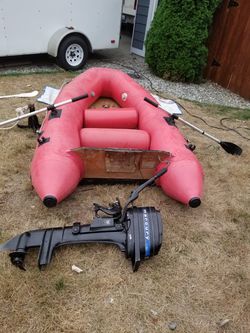 Achilles Inflatable boat with 4.5 mercury Motor