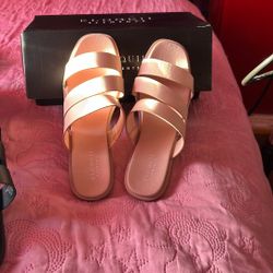 Flat Slippers Pink  Size 7 And71/2 Black Only Size 71/2
