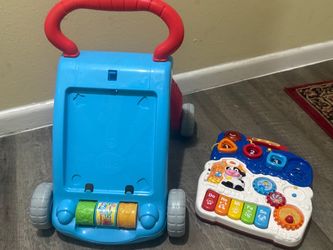 Baby Walker and Activity Piano Toy Set