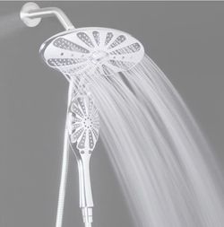 AKDY Chrome Rain Shower Head Dual/Combo Shower Head 2.5-GPM (9.5-LPM