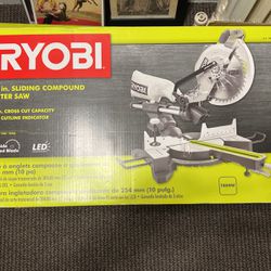 Brand New Ryobi 10in Sliding Compound Miter Saw 