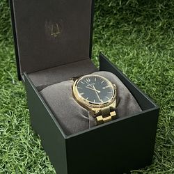 Bulova gold-tone watch