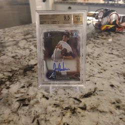 Ian Anderson Atlanta Bravesq Autograph Baseball ⚾️  