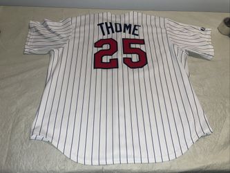 Jim Thome Minnesota Twins Majestic Jersey Mens 2xl White Clean Vintage 6700 Sewn