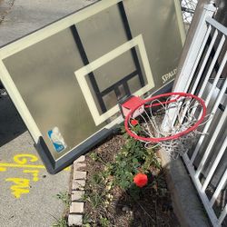 Free Spalding  Basketball Court Rim Free