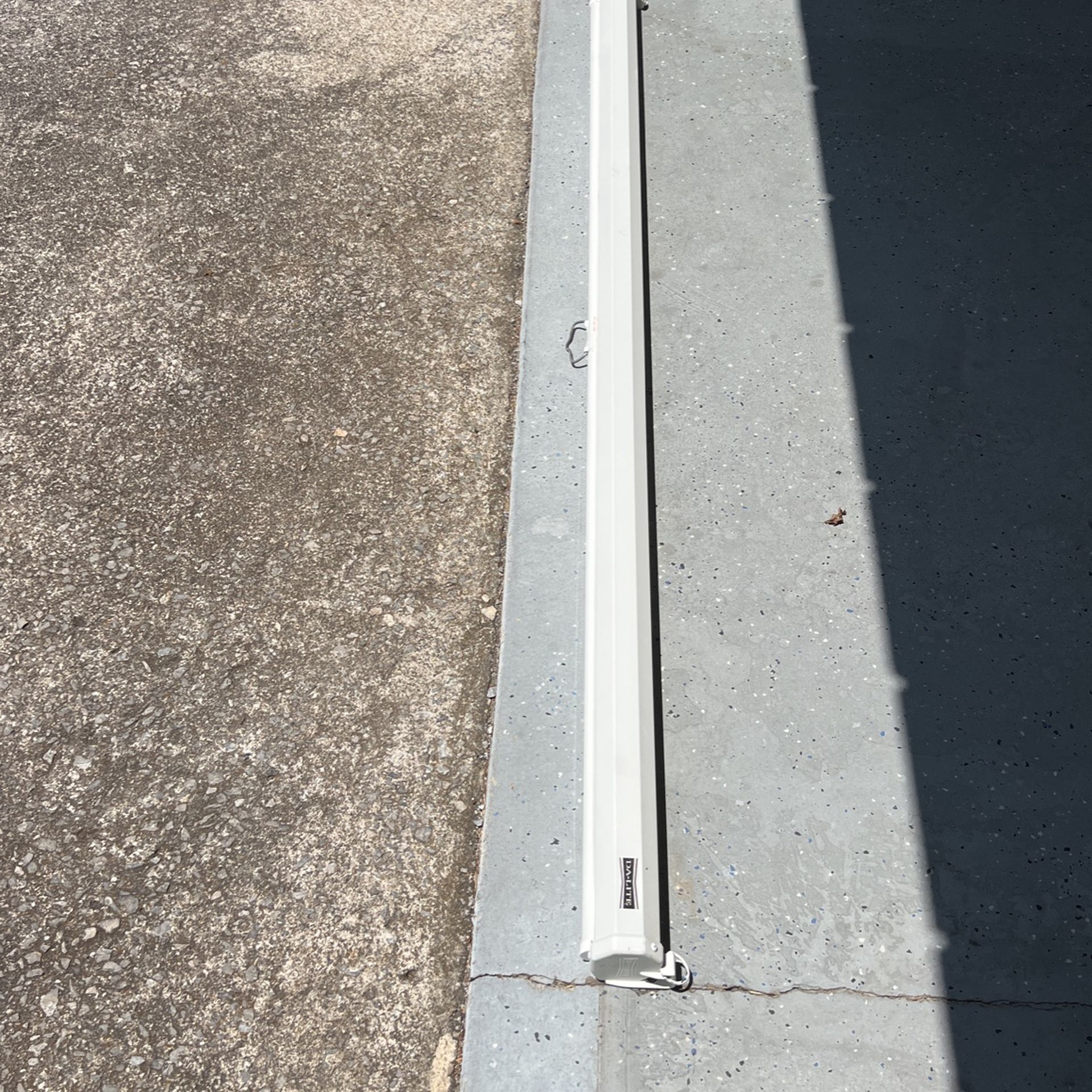 6’ Wide Projector Wall Mount Screen. 