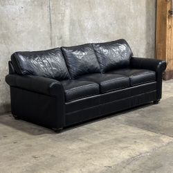 Ethan Allen Leather Sofa -Delivery Available