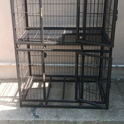 Jaula doble para mascotas