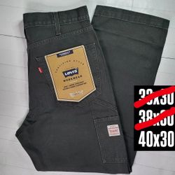 Levi's 568 Double Knee Carpenter Workwear Jeans With Tags