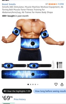 Fitness belt ABS Stimutator
