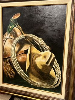 Authentic Painting American cattle Association