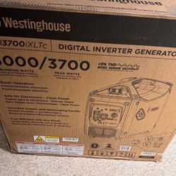 Westinghouse WH3700iXLTc Recoil Start 3700-Watt Single Fuel (Gasoline) Inverter Generator Camper Ready Brand new