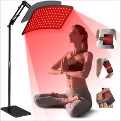 INTEO Red Light Therapy for Face and Body, Infrared Red Light Therapy Lamp 2-in-1 Detachable Red Light Panel with Stand, 660nm 850nm Near Infrared Lig