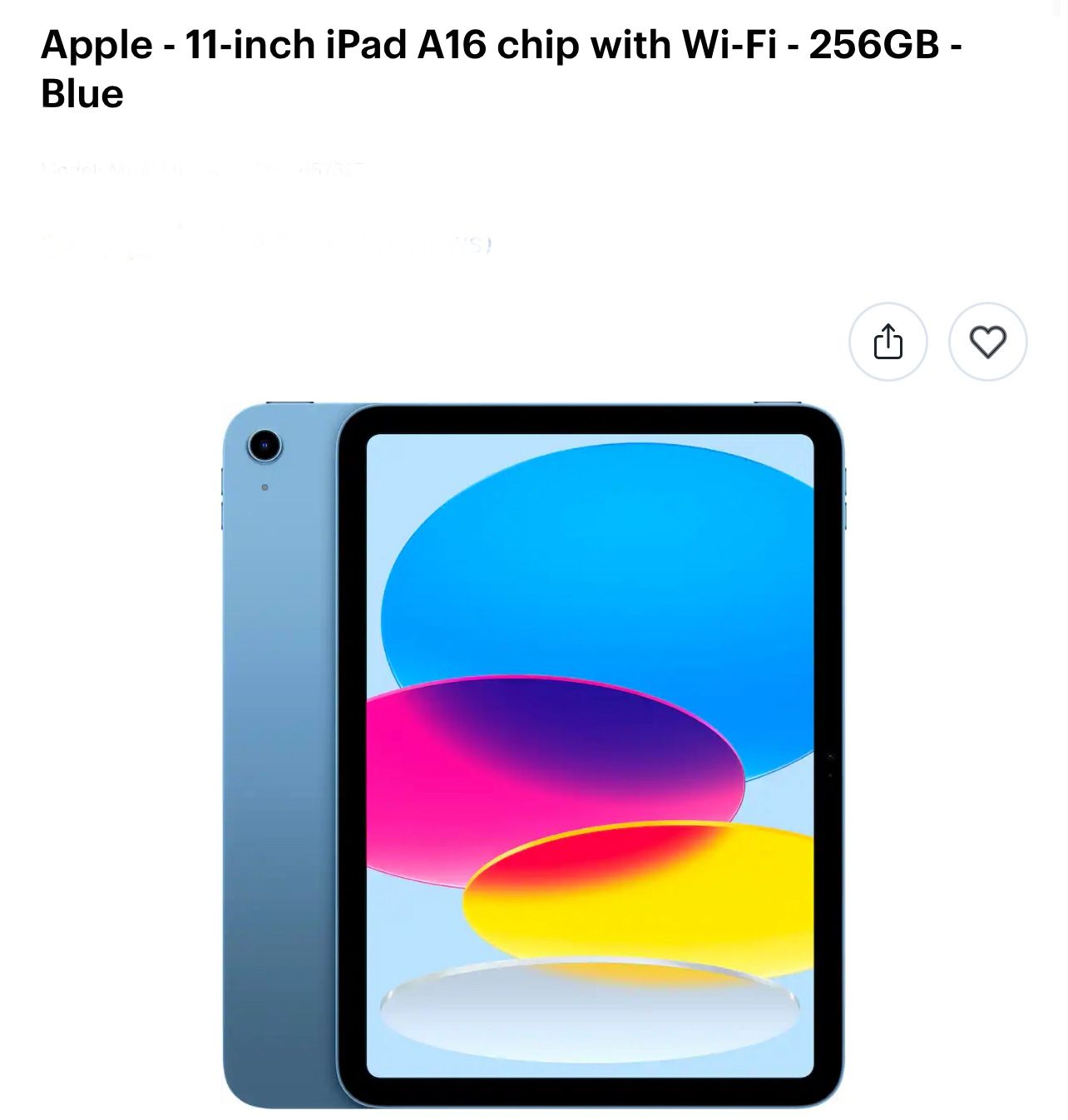 Apple 11in iPad A16