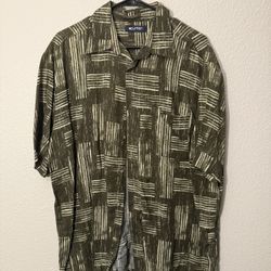 Puritan Mans Short Sleeve Button Up L/XL