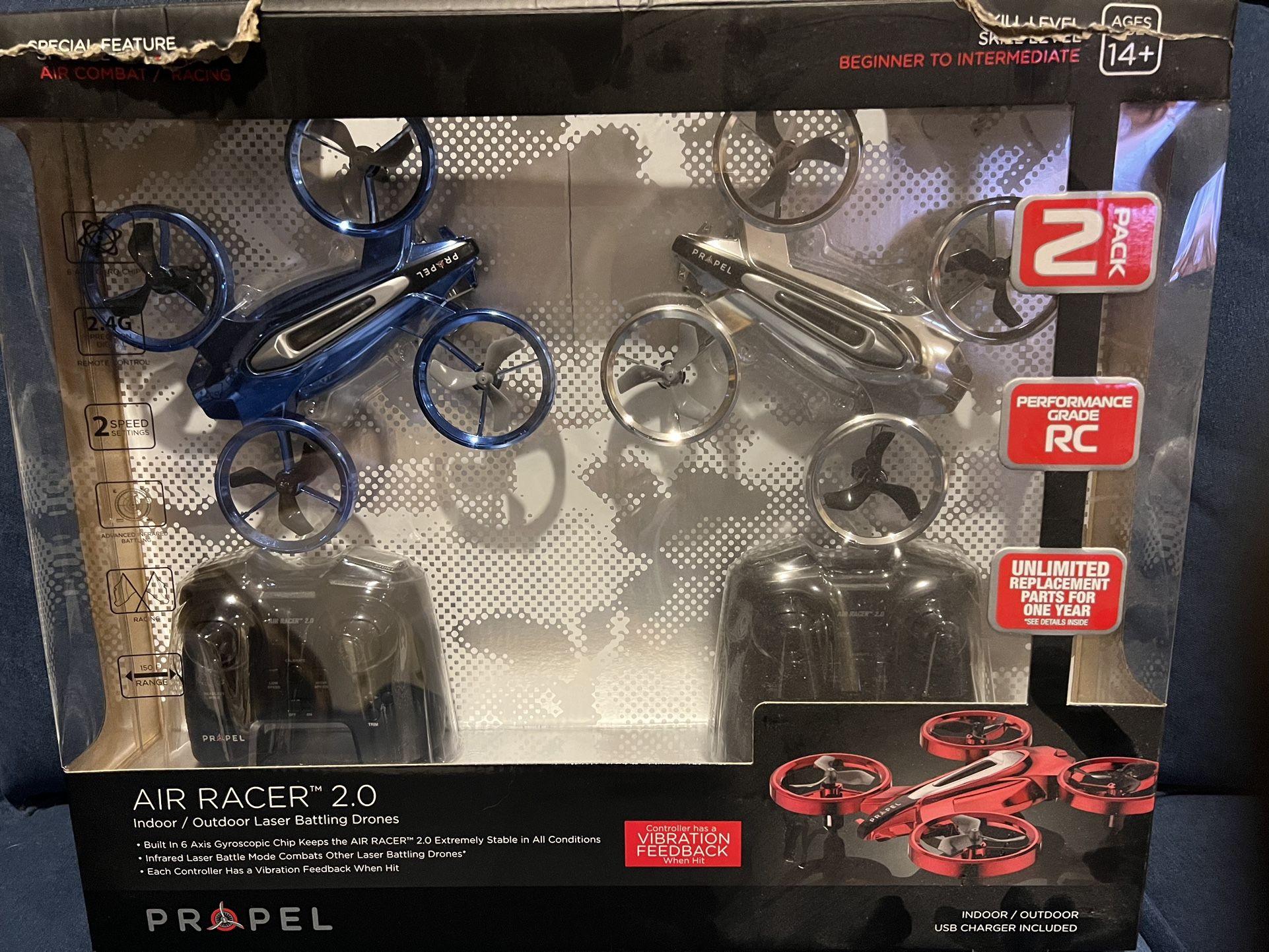 2 PK PROPEL TRAMPOLINES INDOOR/OUTDOOR AIR RACER 2.0
