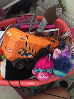 Basket full of kids toys (boys and girls)