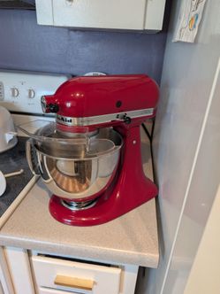 Kitchen Aid Artisan Stand Mixer with ice cream maker