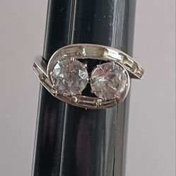 Art  Deco  Silver  Ring   Marked  935