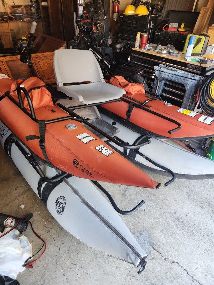 Pair Of Pontoon Boats ( Read Discription )