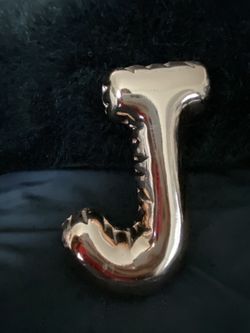 Gold decor Letter J