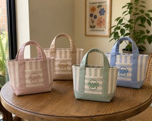 Trader Joe’s- Striped Mini Canvas Tote Bags