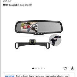Autovox Rear view Mirror Back Up Cam