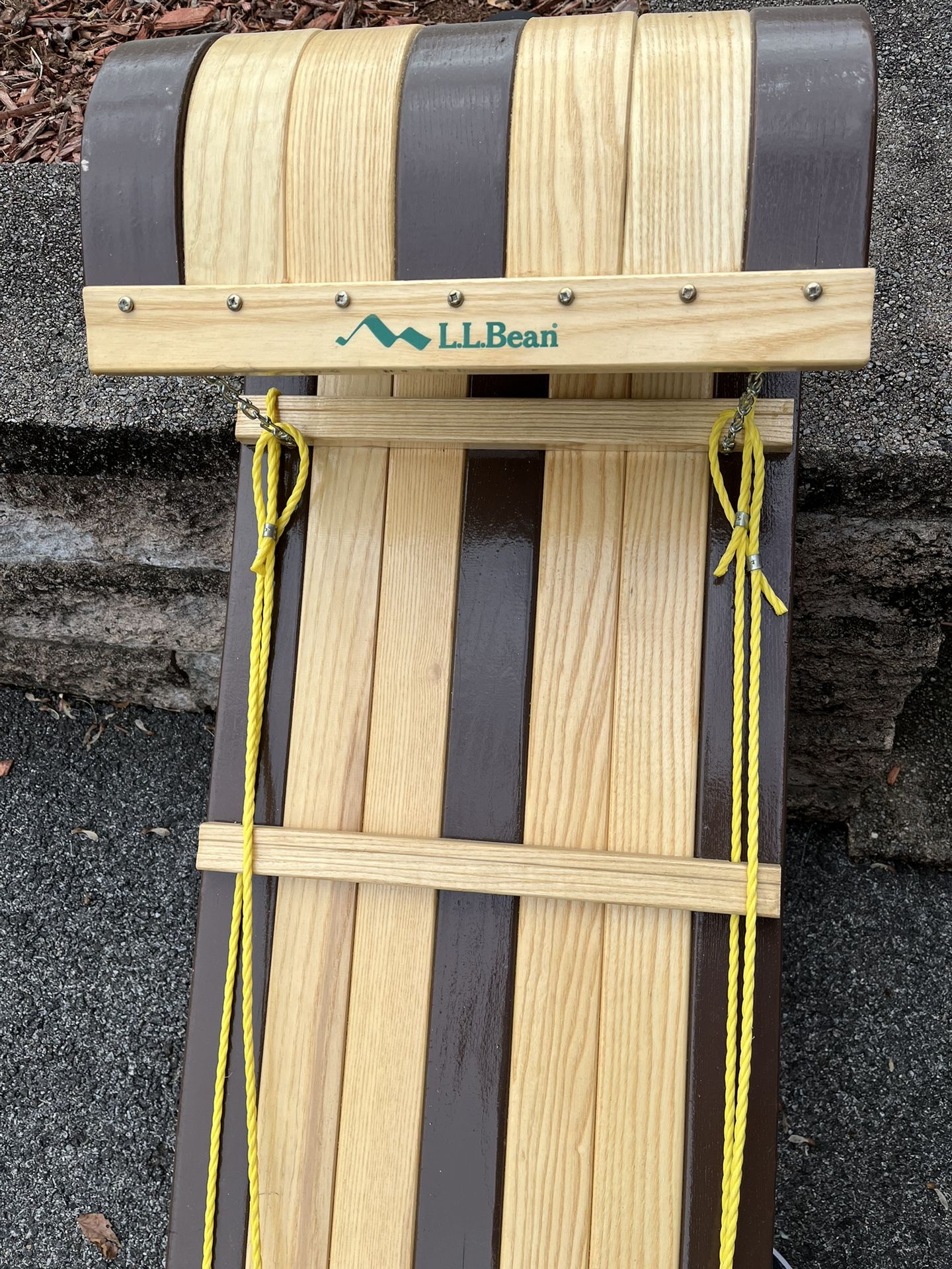 Vintage L. L. Bean Wood Toboggan